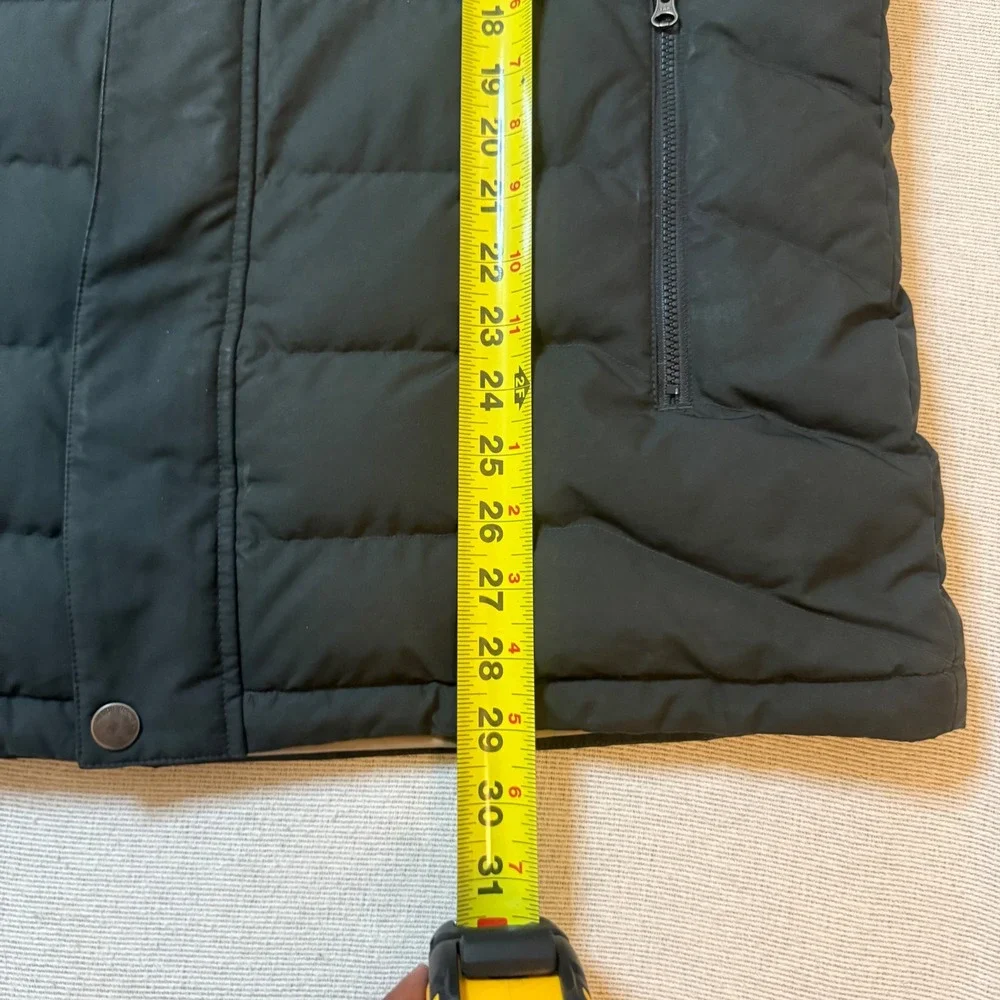 Eddie Bauer Puffer Parka Men XL Black Hooded Down Insulated Winter Jacket heavy